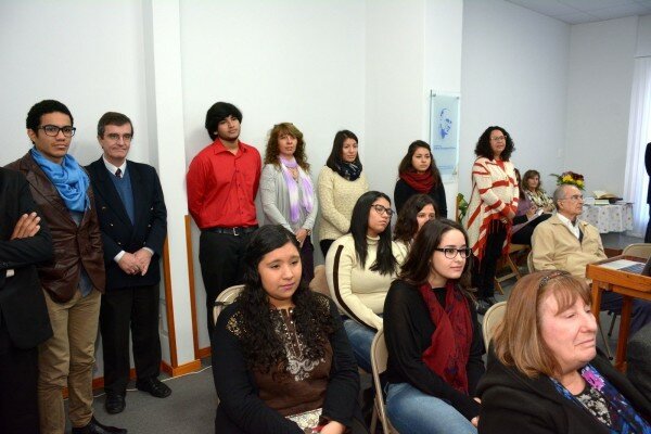 Algunos jóvenes integrantes del Centro de Formación Gente que Avanza